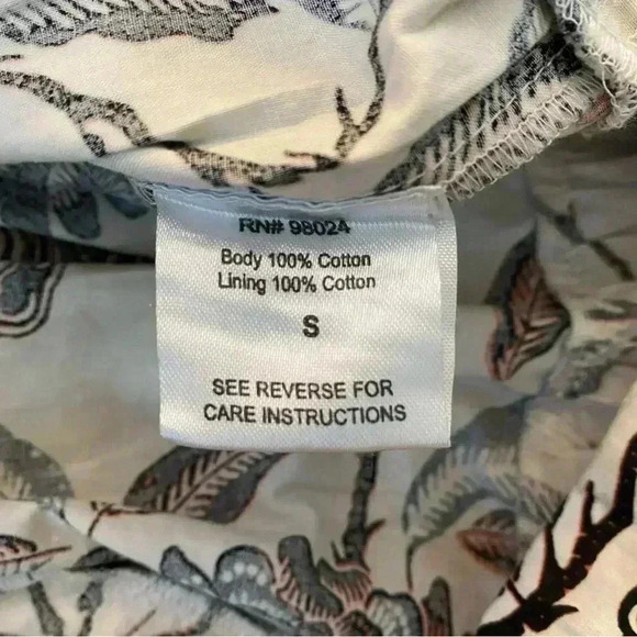 House Of Harlow 1960 Ozzie Ivory Print Mini Dress With Pockets Size Small - Picture 7 of 13